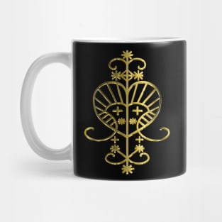 Erzulie Voodoo Veve - Gold Mug